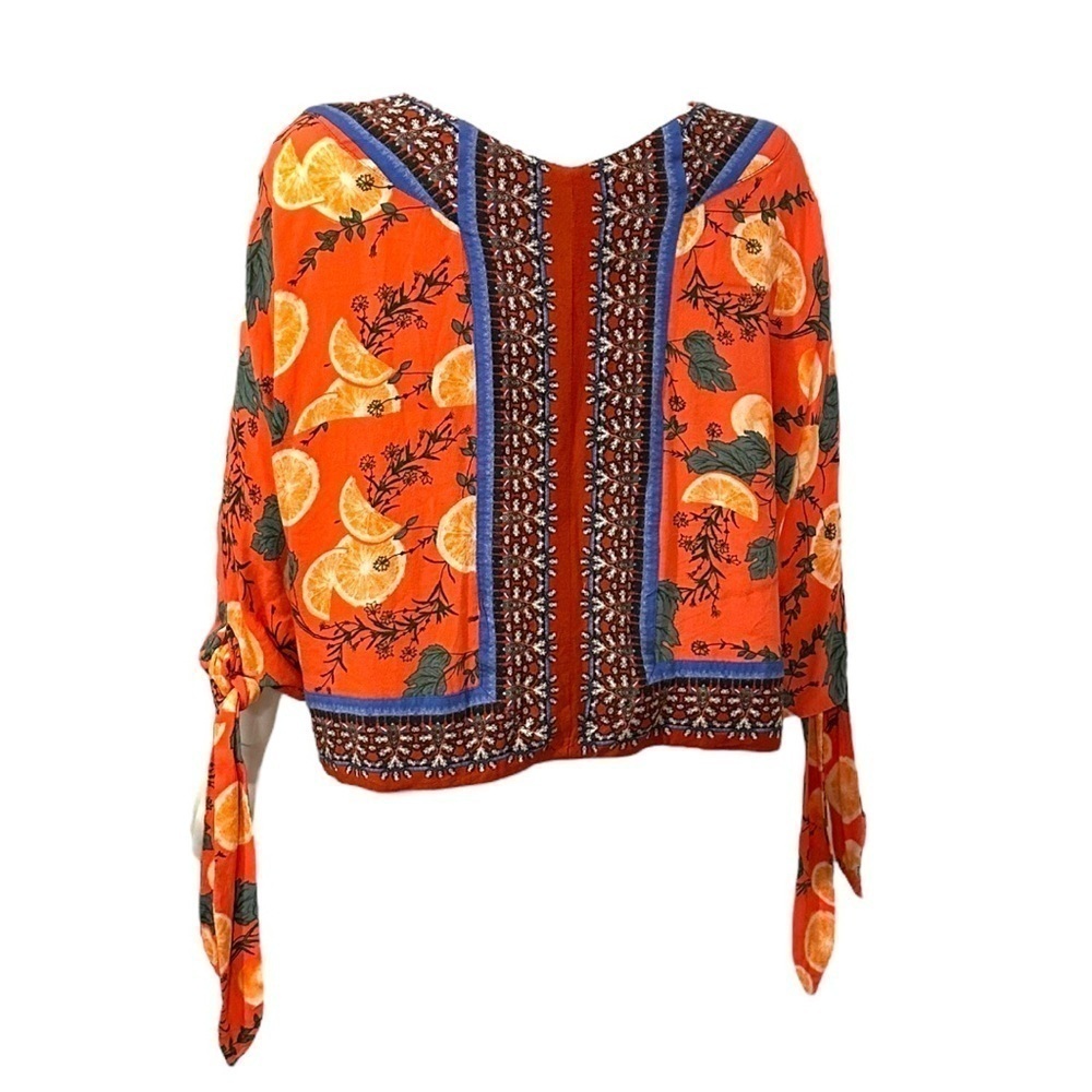 Free People Freshly Squeezed Boho Printed Top - Picture 3 of 5